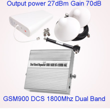 Dual-Band GSM 900 1800 Repetidor Amplificador de sinal móvel Cell Phone Service Booster